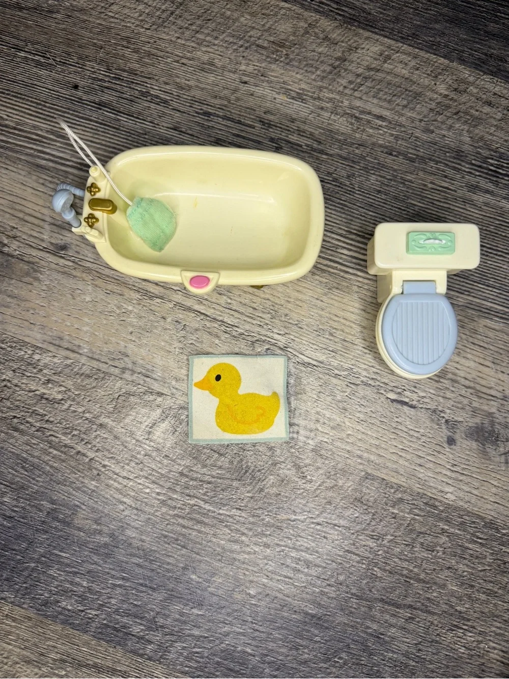 Fisher-Price Loving Family Bathroom Accessories Tub Toilet Rug Ducky Replacement